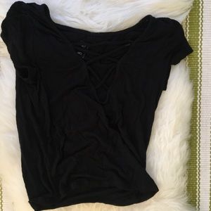 Crop top (not super cropped)